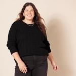 Amazon Essentials Women's Plus Size Cable Knit Sweater