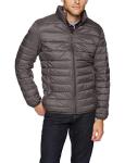 Men's Lightweight Water-Resistant Puffer Jacket, Grey