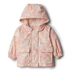 Baby Girls' Waterproof Rain Jacket - Peach Floral