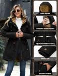 Yusongirl Women's Waterproof Hooded Parka Jacket