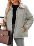 Trendy Women's Diamond Quilted Winter Puffer Jacket