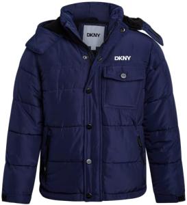 DKNY Boys Cozy Puffer Jacket - Size 10-12
