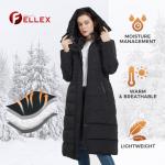 IKAZZ Women's Stylish Long Winter Parka Jacket