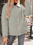Trendy Women's Diamond Quilted Winter Puffer Jacket