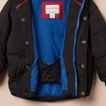 Boys' Black Heavyweight Hooded Puffer Jacket