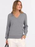ANRABESS Women's Soft V-Neck Long Sleeve Sweater