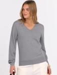 ANRABESS Women's Soft V-Neck Long Sleeve Sweater