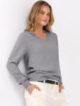 ANRABESS Women's Soft V-Neck Long Sleeve Sweater