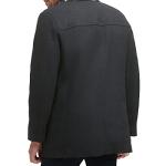 Dockers Men's Charcoal Wool Blend Coat with Scarf
