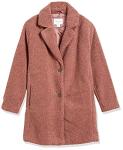 Teddy Bear Lapel Coat for Women - Dusty Rose
