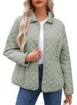 Plus Size Seagrass Quilted Winter Jacket for Women
