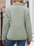 Plus Size Seagrass Quilted Winter Jacket for Women