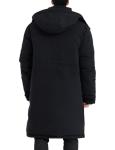 Rejork Men's Extra Long Parka Winter Coats Hooded Puffer Jacket Heavy Warm Water-resistant Outerwear Cold Weather Black L