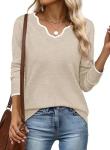 Plus Size V Neck Lightweight Fall Sweater 2XL