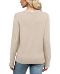 Plus Size V Neck Lightweight Fall Sweater 2XL