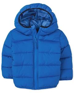 Baby Boys Medium Weight Blue Puffer Jacket