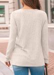 Womens Lace Long Sleeve Fall Tunic Sweater