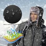 Unigear Winter Trapper Hat for Men Women, Faux Fur Ushanka Trooper Hat for Hunting Skiing with Detachable Face Mask Black
