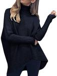 Cozy Oversized Turtleneck Sweater for Women