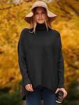 Cozy Oversized Turtleneck Sweater for Women
