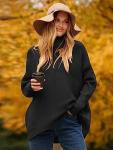 Cozy Oversized Turtleneck Sweater for Women