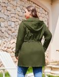 IN'VOLAND Women's Plus Size Hooded Rain Jacket