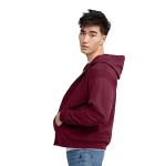 Hanes Men's Maroon Full-Zip Eco-Smart Hoodie