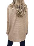 Womens Oversized Turtleneck Cozy Knit Sweater