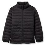 Boys' Water-Resistant Packable Puffer Jacket, Black