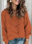 Dokotoo Women's Cozy Fall Crochet Sweater
