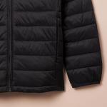 Boys' Water-Resistant Packable Puffer Jacket, Black