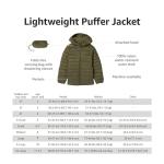 Boys' Water-Resistant Packable Puffer Jacket, Black