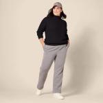 Women’s Plus Size Black Cable Knit Turtleneck Sweater