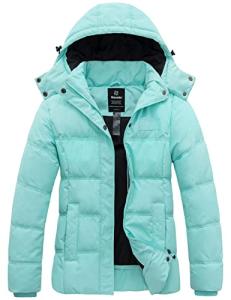 Wantdo Women's Waterproof Heavy Winter Puffer Coat