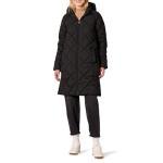 Women's Heavyweight Black Puffer Jacket, Knee Length