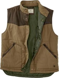 Men's Insulated Waxed Cotton Western Work Vest