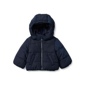 Baby Boys' Hooded Water-Resistant Puffer Jacket, Navy