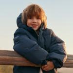 Baby Boys' Hooded Water-Resistant Puffer Jacket, Navy