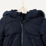 Baby Boys' Hooded Water-Resistant Puffer Jacket, Navy