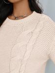 Cozy Oversized Cable Knit Sweater for Women