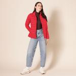 Women's Packable Water-Resistant Puffer Jacket, Red
