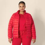 Women's Packable Water-Resistant Puffer Jacket, Red