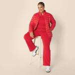 Women's Packable Water-Resistant Puffer Jacket, Red