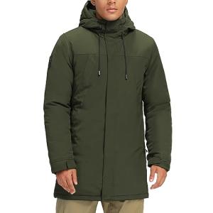Men's Warm Hooded Winter Quilted Puffer Jacket