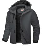 WULFUL Men's Waterproof Ski Jacket with Hood