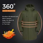 Men's Warm Hooded Winter Quilted Puffer Jacket