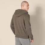 Men's Sherpa-Lined Full-Zip Hoodie, Dark Brown