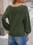 Dokotoo Women’s V Neck Oversized Fall Sweater