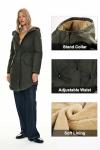 Orolay Women's Hooded Fleece Lined Winter Parka