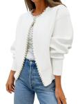 ZESICA Women's Trendy Open Front Cardigan Coat